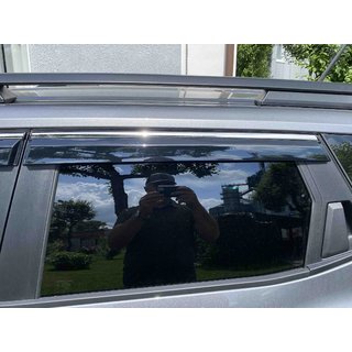 Okenní deflektory s chromovanou lištou Niken Luxury (4 ks) fotografie 4