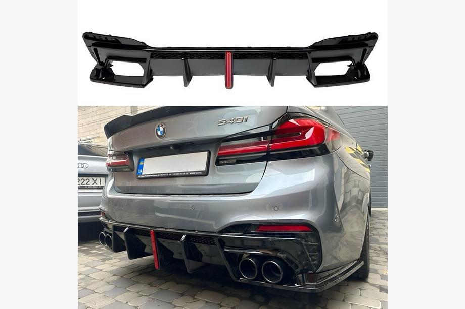 BMW řada 5 G30/G31 2017–2023 Zadní difuzor s výfukovými koncovkami BMP-Style (pro M-Sport/M5 F90) Image