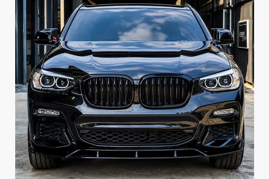 BMW X3 G01 2018– Přední lip spoiler 3D (pro M-Sport 2018-2022, lesklá černá) Image