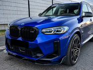 BMW X4 G02 2018– Přední lip nástavec (pro F98 2022-2024, černý lesk) fotografie 1