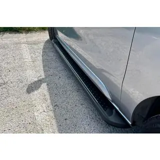 Boční nášlapy Allmond Black (2 ks, hliník) fotografie 2