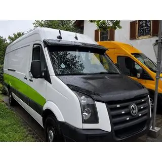 Kšilt na čelní sklo V-4 (černý lesk, 5 mm) Volkswagen Crafter 2006–2016 fotografie 1