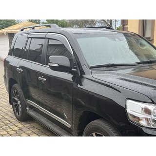 Okenní deflektory s chromovanou lištou Niken Luxury (4 ks) Toyota Land Cruiser 200 2007–2021 fotografie 1