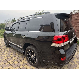 Okenní deflektory s chromovanou lištou Niken Luxury (4 ks) Toyota Land Cruiser 200 2007–2021 fotografie 4