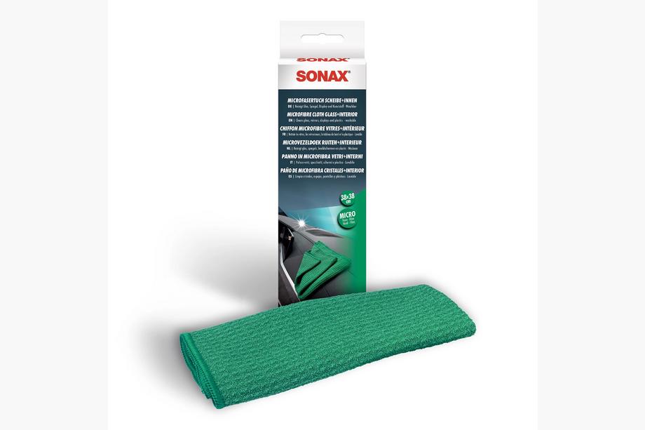 Mikrovláknová utěrka na skla a interiér 38×38 cm Sonax Fotografie 1