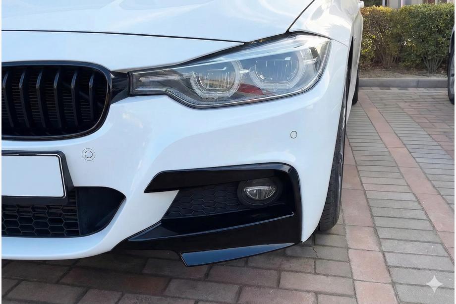 BMW řada 3 F30/F31 2012–2019 Rohové kryty předního nárazníku JIE Flap (pro M-Sport, ABS) Image