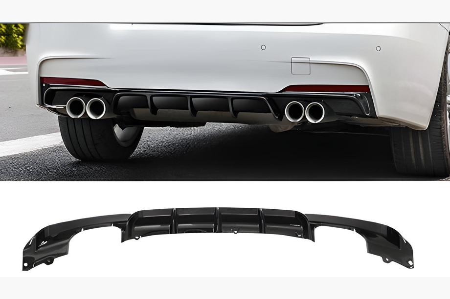 BMW řada 3 F30/F31 2012–2019 Difuzor zadního nárazníku pro oboustranný dvojitý výfuk (pro M-Sport, ABS) Image