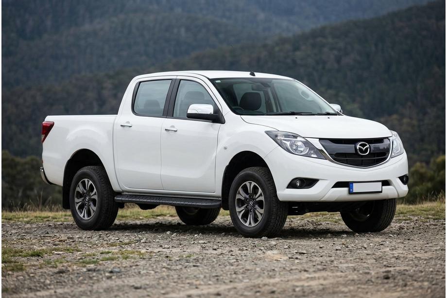 Mazda BT-50 2012– Boční prahy Bosphorus Black (2 ks, hliník) Image