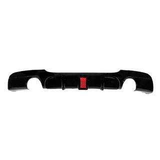 Difuzor zadního nárazníku pro dvojitý výfuk 1+1 s LED (pro M-Sport, ABS) fotografie 1