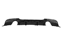 BMW řady 3 E90/E91 2005–2011 Difuzor zadního nárazníku pro výfuk s jednou koncovkou na každé straně (pro M-Sport, ABS) fotografie 6