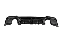 BMW řada 3 E92/E93 2006–2013 Difuzor zadního nárazníku pro dvojitý výfuk 1+1 s LED (pro M-Sport, ABS) fotografie 5