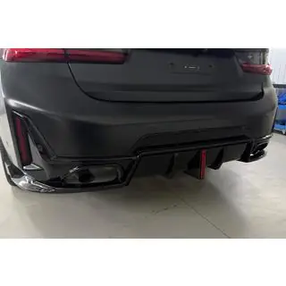 Difuzor zadního nárazníku B-Style LED (pro M-Sport 2023+, ABS)