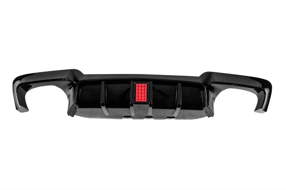 BMW řada 5 F10/F11 2010–2016 Difuzor zadního nárazníku M5-Style LED (pro M-Sport, ABS) Image