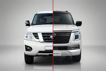 Nissan Patrol Y62 2010–2024 Restylingový kit pro Patrol Y63 2025 fotografie 1