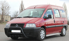 Fiat Scudo 1996–2007 Přední ochranný rám WT003 Black (nerez) fotografie 3