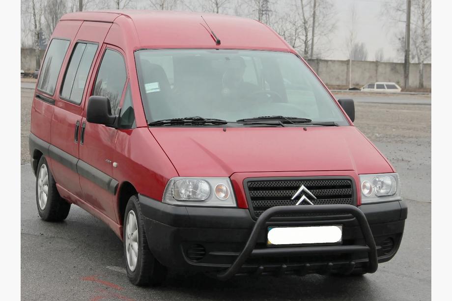 Fiat Scudo 1996–2007 Přední ochranný rám WT003 Black (nerez) Image