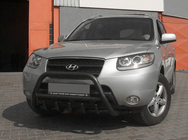 Hyundai Santa Fe 2 2006–2012 Přední ochranný rám (bullbar) WT003 Black (nerez) fotografie 3
