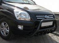 Kia Sportage 2004–2010 Přední ochranný rám (bullbar) WT003 Black (nerez) fotografie 5