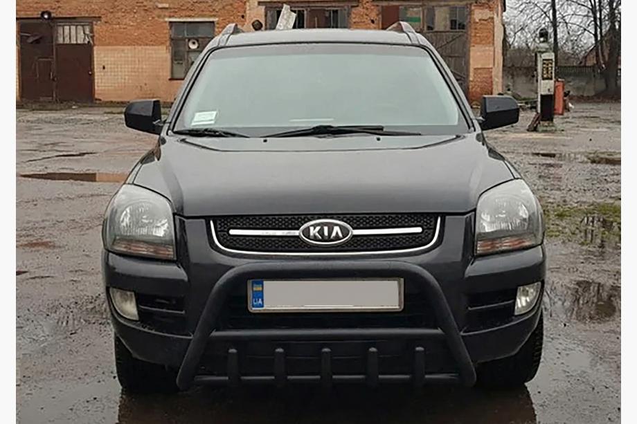 Kia Sportage 2004–2010 Přední ochranný rám (bullbar) WT003 Black (nerez) Image