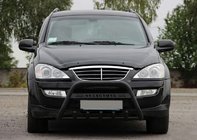 SsangYong Action 2005–2018 Přední ochranný rám WT004 Black (nerez) fotografie 2