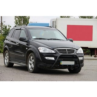 Přední ochranný rám WT004 Black (nerez) SsangYong Action 2005–2018 fotografie 3