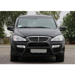 Přední ochranný rám WT004 Black (nerez) SsangYong Action 2005–2018 fotografie 2