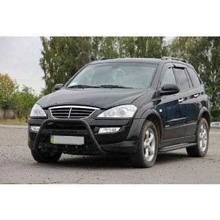 Přední ochranný rám WT004 Black (nerez) SsangYong Action 2005–2018 fotografie 1