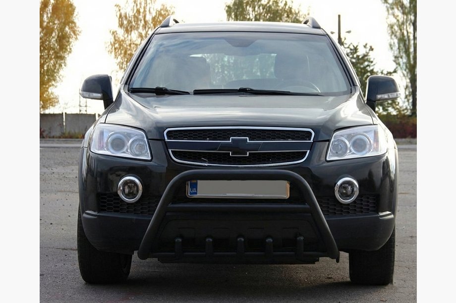 Chevrolet Captiva 2006–2019 Přední ochranný rám WT003 Black (nerez) Image