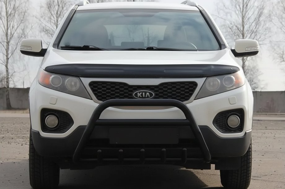 Kia Sorento II XM 2009–2014 Přední ochranný rám (bullbar) WT003 Black (nerez) Image