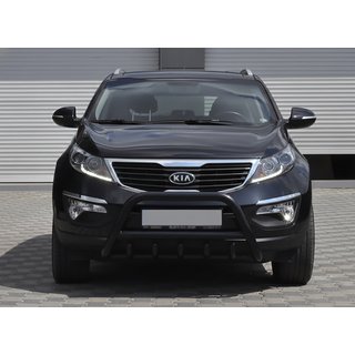 Přední ochranný rám (bullbar) WT003 Black (nerez) Kia Sportage 2010–2015 fotografie 3