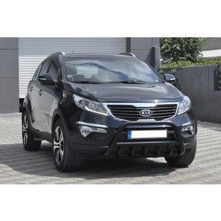 Přední ochranný rám (bullbar) WT003 Black (nerez) Kia Sportage 2010–2015 fotografie 4
