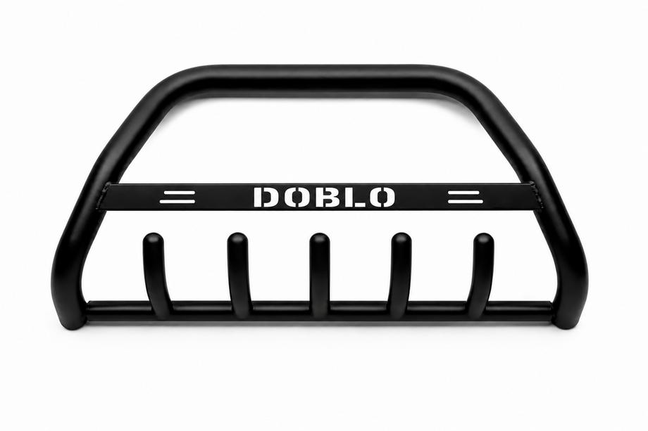 Fiat Doblo II 2010–2022 Přední ochranný rám WT004 Black (nerez) Image