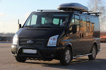 Ford Transit 2000–2014 Přední ochranný rám (bullbar) WT003 Black (2006-2014, nerez) fotografie 4