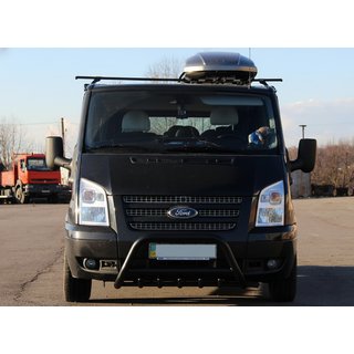 Přední ochranný rám (bullbar) WT003 Black (2006-2014, nerez) fotografie 3