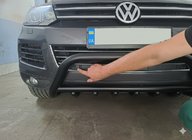 Volkswagen Touareg 2010–2018 Přední ochranný rám WT003 Black (nerez) fotografie 5