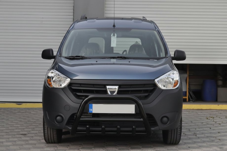 Renault Dokker 2013–2022 Přední ochranný rám (bullbar) WT003 Black (nerez) Image