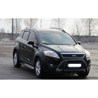 Přední ochranný rám (bullbar) WT003 Black (nerez) Ford Kuga 2008–2013 fotografie 3