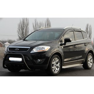 Přední ochranný rám (bullbar) WT003 Black (nerez) Ford Kuga 2008–2013 fotografie 1
