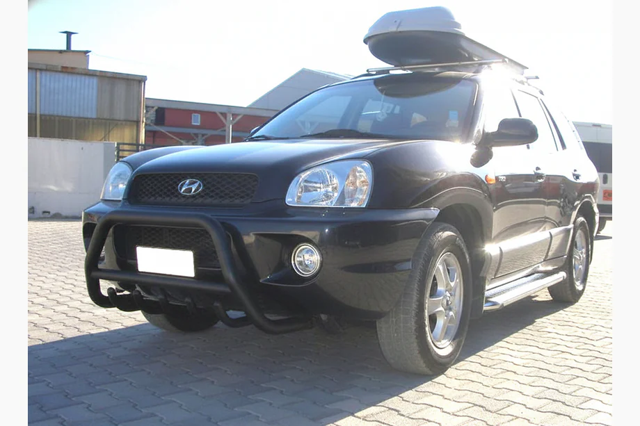 Hyundai Santa Fe 1 2000–2006 Přední ochranný rám (bullbar) WT003 Black (nerez) Image