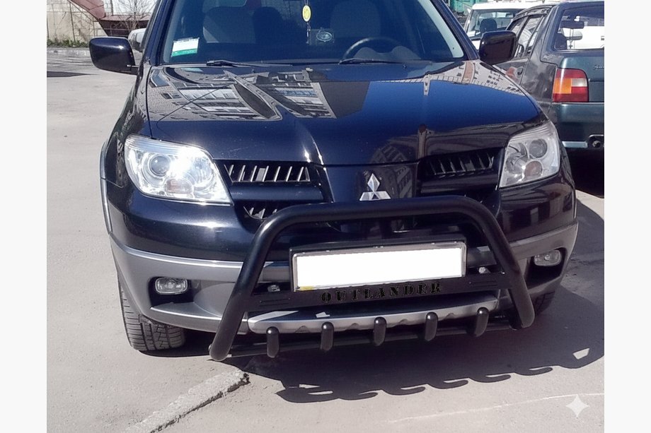 Mitsubishi Outlander 2001–2006 Přední ochranný rám WT004 Black (nerez) Image