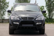SsangYong Kyron 2005–2014 Přední ochranný rám WT003 Black (nerez) fotografie 2