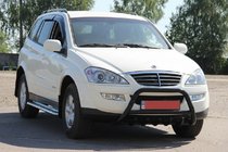 SsangYong Kyron 2005–2014 Přední ochranný rám WT003 Black (nerez) fotografie 6