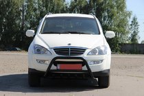 SsangYong Kyron 2005–2014 Přední ochranný rám WT003 Black (nerez) fotografie 3