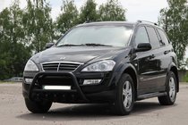 SsangYong Kyron 2005–2014 Přední ochranný rám WT003 Black (nerez) fotografie 1