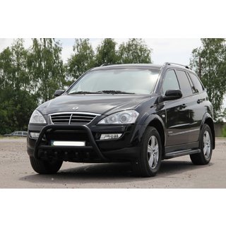 Přední ochranný rám WT003 Black (nerez) SsangYong Kyron 2005–2014 fotografie 1