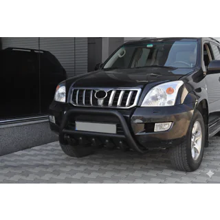 Nízký přední ochranný rám WT003 Black (nerez) Toyota Land Cruiser Prado 120 2002–2009 fotografie 1