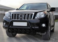 Toyota Land Cruiser Prado 150 2009–2023 Přední ochranný rám WT003 Black (nerez) fotografie 1