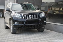 Toyota Land Cruiser Prado 150 2009–2023 Přední ochranný rám WT003 Black (nerez) fotografie 4