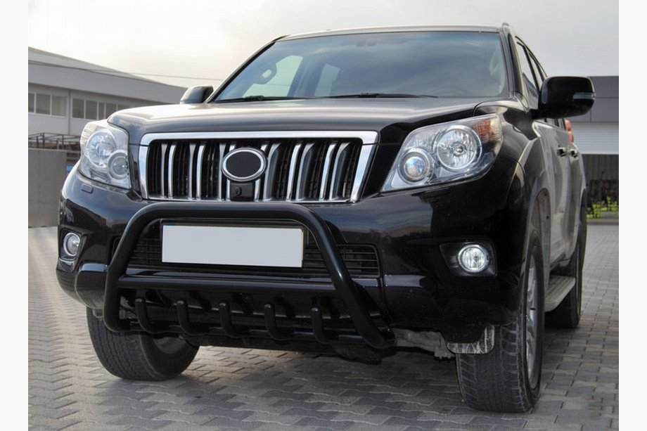 Toyota Land Cruiser Prado 150 2009–2023 Přední ochranný rám WT003 Black (nerez) Image