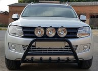 Volkswagen Amarok 2010–2022 Přední ochranný rám WT003 Black (nerez) fotografie 5